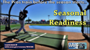 Screenshot of baseball themed motivation poster for seasonal readiness training