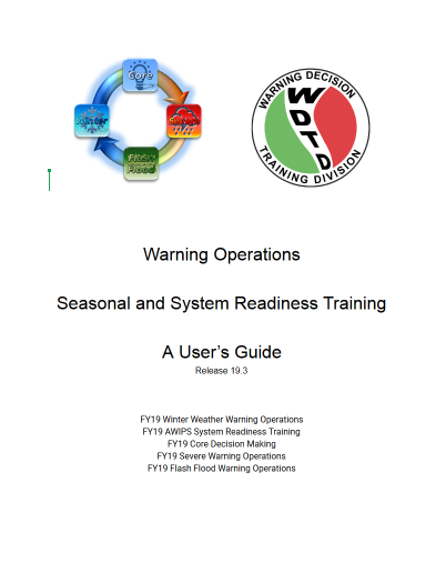 Screenshot of first page of Seasonal Readiness Training guide